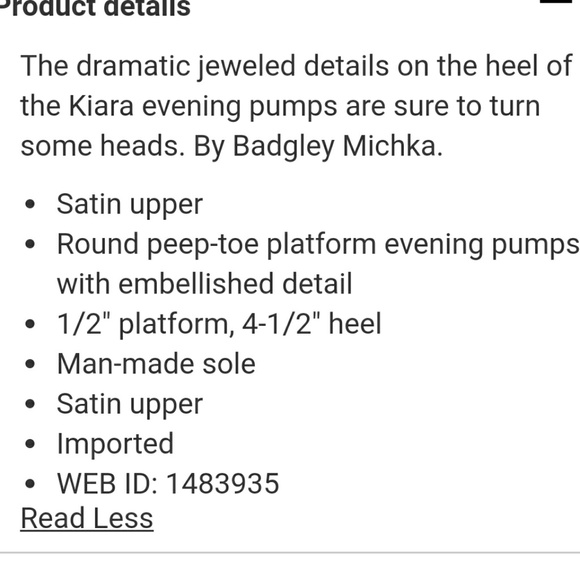 Badgley Mischka Kiara embellished peep toe pumps - Picture 7 of 7